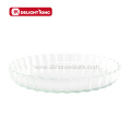 Fluted French Style Glass Baking Dishes Pie Oan